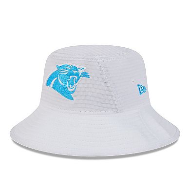 Men's New Era White Carolina Panthers 2024 NFL Training Camp Stretch Bucket Hat