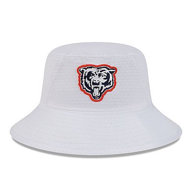 Men's New Era White Chicago Bears 2024 NFL Training Camp Stretch Bucket Hat