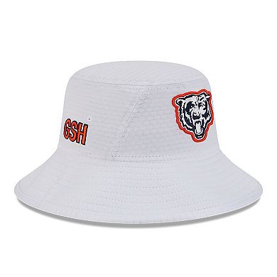 Men's New Era White Chicago Bears 2024 NFL Training Camp Stretch Bucket Hat