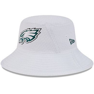 Youth New Era White Philadelphia Eagles 2024 NFL Training Camp Bucket Hat