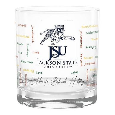 Jackson State Tigers 14oz. Black History Month Rocks Glass