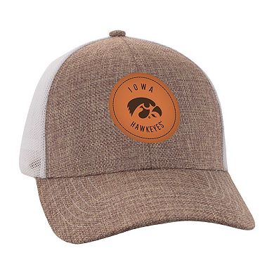 Men's Ahead Tan/White Iowa Hawkeyes Pregame Adjustable Hat