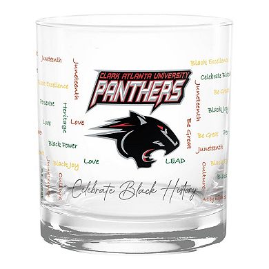 Clark Atlanta University Panthers 14oz. Black History Month Rocks Glass