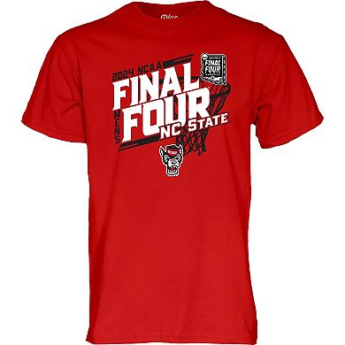 Unisex Blue 84  Red NC State Wolfpack 2024 NCAA Men's Basketball Tournament March Madness Final Four T-Shirt