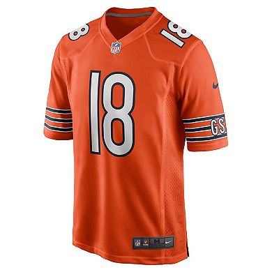 Men's Nike Caleb Williams Orange Chicago Bears Alternate 2024 NFL Draft First Round Pick Player Game Jersey