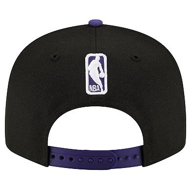Men's New Era Black/Purple Phoenix Suns Official Team Color 2Tone 9FIFTY Snapback Hat