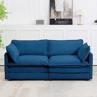 Corduroy Living Room Sectional Sofa - Loveseats