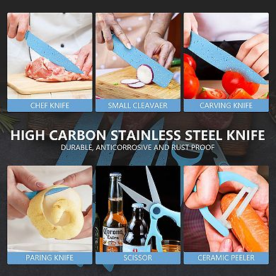 6 Piece High Carbon Stainless Steel Assorted Knife Set