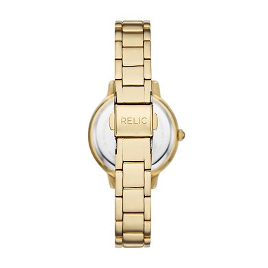 Relic by Fossil Women's Marie Gold Tone Causal Watch