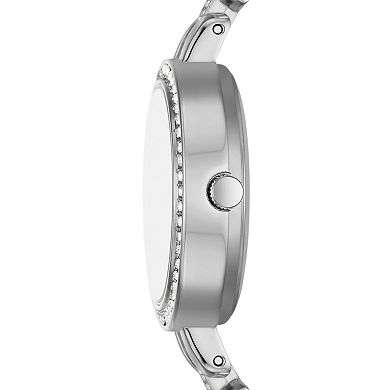 Relic by Fossil Women's 4-pc. Silver Tone Watch, Bracelet, Necklace & Earrings Set
