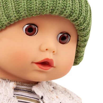 Gotz Muffin Baby - Urban Stripes - 13" Doll, Cardigan, Beanie & Pacifier