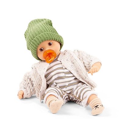 Gotz Muffin Baby - Urban Stripes - 13" Doll, Cardigan, Beanie & Pacifier