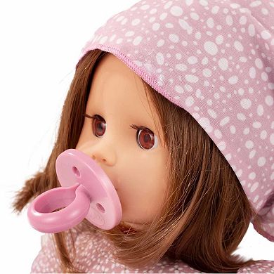 Gotz Muffin Soft Mood 13" Cuddly Baby Doll with Brown Hair to Wash and Style