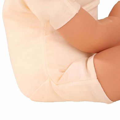 Gotz Muffin Soft Mood 13" Cuddly Baby Doll with Brown Hair to Wash and Style