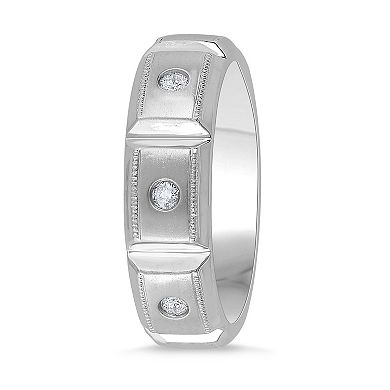Galaxie Solaire 10k White Gold 1/3 Carat T.W. Lab-Grown Diamond Men's Eternity Ring