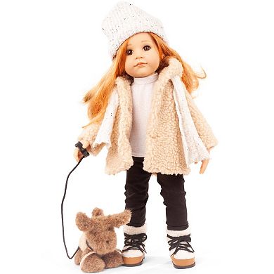 Gotz Hannah Loves Her Puppy Dog 19.5" Multi-Jointed Standing Doll and Accessories