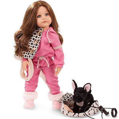 Gotz Hannah Staycation 19.5" All Vinyl Baby Doll and Accessories with Hair to Wash & Style