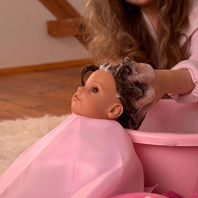 Gotz Hannah Staycation 19.5" All Vinyl Baby Doll and Accessories with Hair to Wash & Style