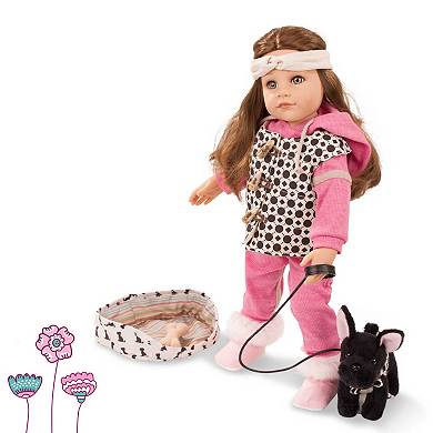 Gotz Hannah Staycation 19.5" All Vinyl Baby Doll and Accessories with Hair to Wash & Style