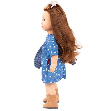 Gotz Precious Day Elisabeth My Star 18" Posable Standing Baby Doll and Accessories with Hair to Wash & Style