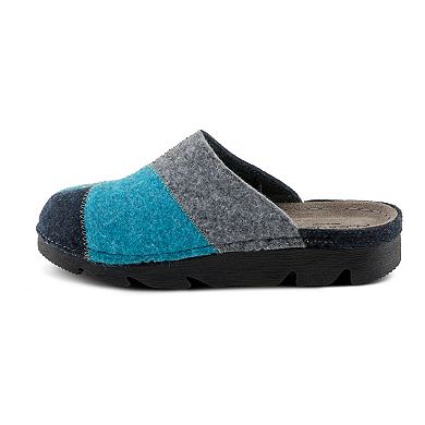 Flexus by Spring Step Women's Patchy Wool Clog Slippers