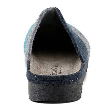 Flexus by Spring Step Women's Patchy Wool Clog Slippers