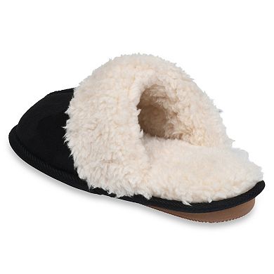 GaaHuu Women's Sherpa Lined Memory Foam Scuff Slippers