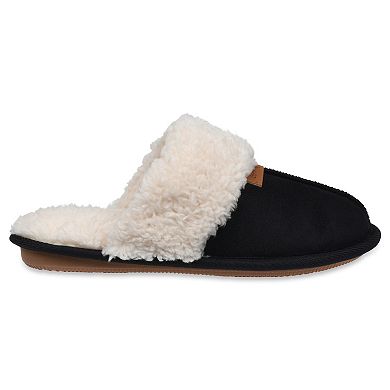 GaaHuu Women's Sherpa Lined Memory Foam Scuff Slippers