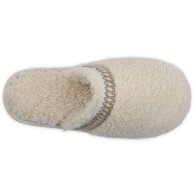 GaaHuu Women's Braid Trim Memory Foam Scuff Slippers