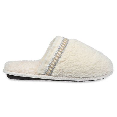 GaaHuu Women's Braid Trim Memory Foam Scuff Slippers