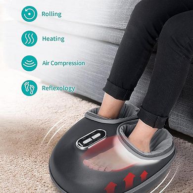 Nekteck Shiatsu Foot Massager Machine With Soothing Heat Black