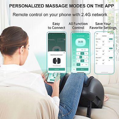 Nekteck Smart Shiatsu Foot Massager for Circulation and Pain Relief (APP Control)