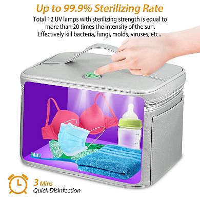 Portable Uv Disinfection Bag - Usb-powered Led Uv Sanitizer, Travel Cleaner