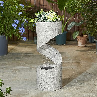 Glitzhome Decorative Tiered Outdoor Water Fountain