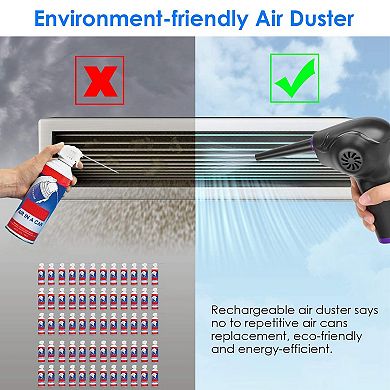 Electric Cordless Air Duster Blower - Compressed Air Duster