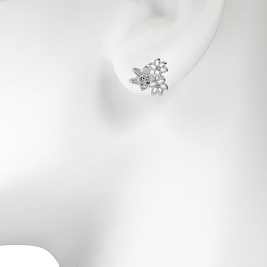 LC Lauren Conrad Openwork Filigree Flower Stud Earrings