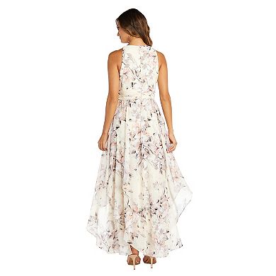 Women's R&M Richards Chiffon Halter Maxi Dress