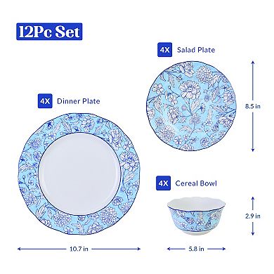 222 Fifth Cleremont 12-piece Dinnerware Set