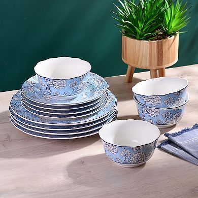 222 Fifth Cleremont 12-piece Dinnerware Set