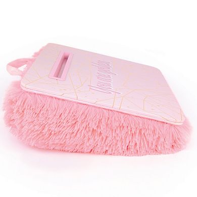 Make It Real 3C4G Pink & Gold Deluxe Faux Fur Lap Desk 