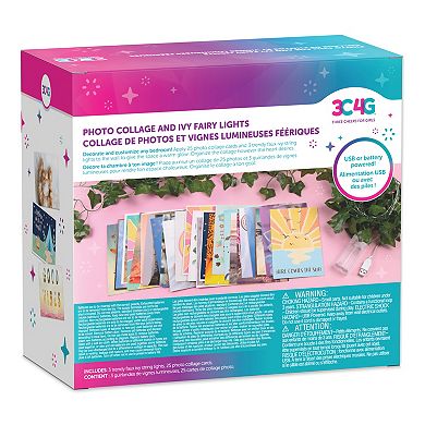 Make It Real 3C4G 28-Piece Photo Collage & Ivy Fairy Lights Set