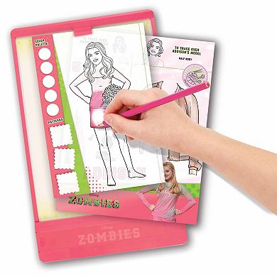 Disney's Zombies Make It Real 9-Piece Fashion Design Tracing Light Table Fashion Coloring Book