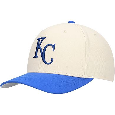 Men's Mitchell & Ness Cream Kansas City Royals Pro Crown Adjustable Hat