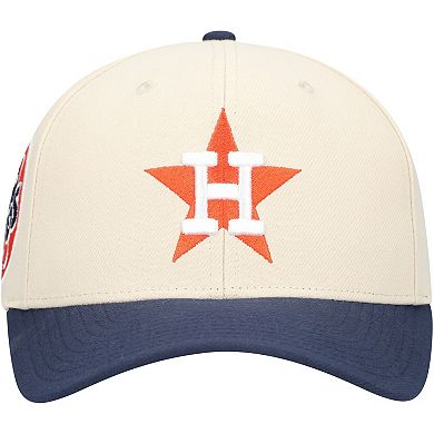 Men's Mitchell & Ness Cream Houston Astros Pro Crown Adjustable Hat