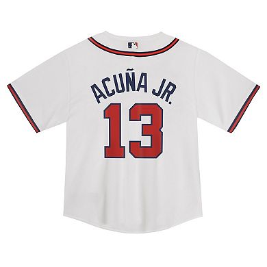 Infant Nike Ronald Acuña Jr. White Atlanta Braves  Game Jersey