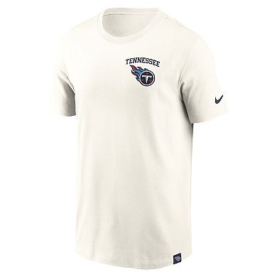 Men's Nike Cream Tennessee Titans Blitz Essential T-Shirt