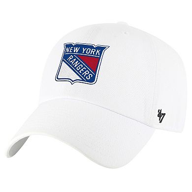 Men's '47 White New York Rangers Clean Up Adjustable Hat