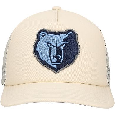 Men's Mitchell & Ness Cream Memphis Grizzlies Trucker Adjustable Hat