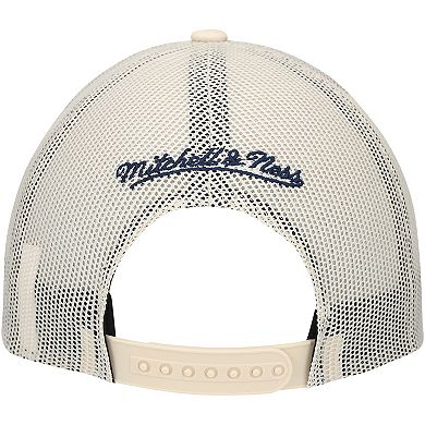 Men's Mitchell & Ness Cream Memphis Grizzlies Trucker Adjustable Hat