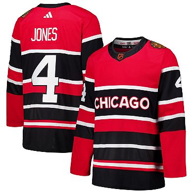 Men's adidas Seth Jones Red Chicago Blackhawks Reverse Retro 2.0 Authentic Player Jersey